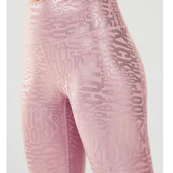 Fabletics Define High-waisted Powerhold Kick Butt Rosebloom Activewear leggings - Picture 10 of 10